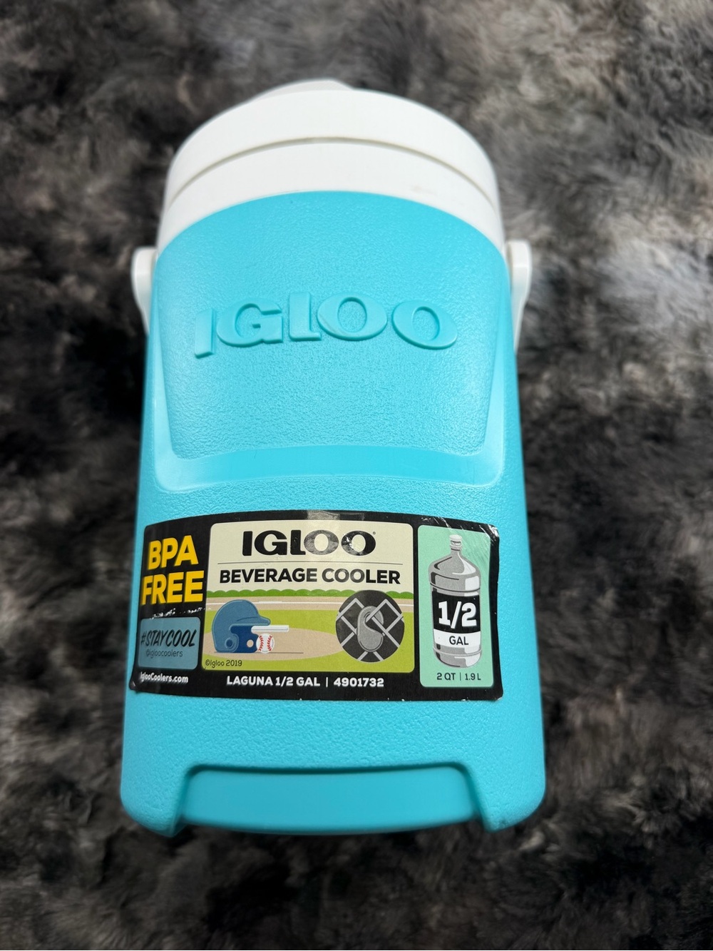 Igloo Laguna 1/2 Gallon Beverage Cooler Jug Aquamarine Teal Water Bottle 2 QT - Picture 2 of 6